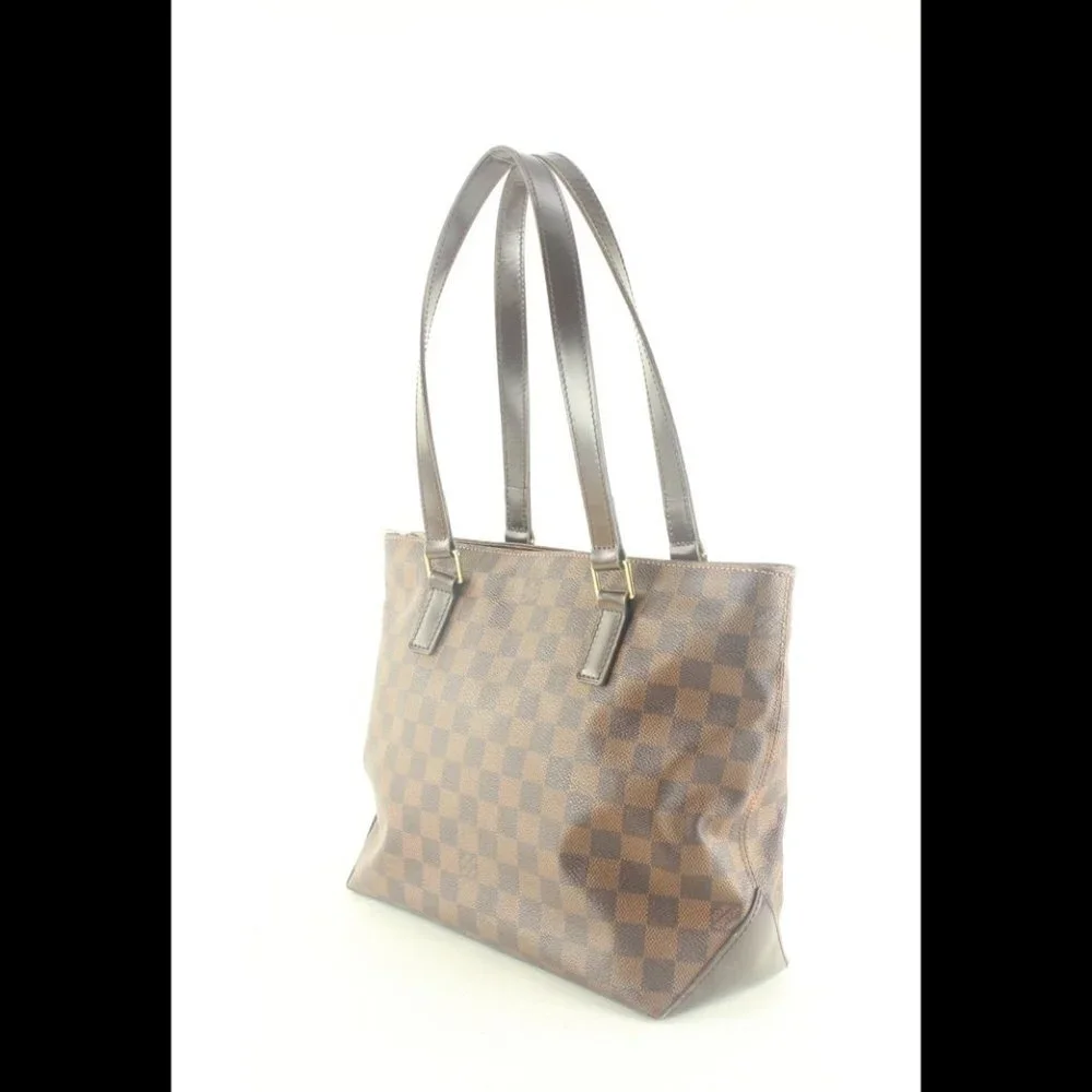 Louis Vuitton SPECIAL ORDER Damier Ebene Cabas Piano Zip Top Shoulder 2LV830K